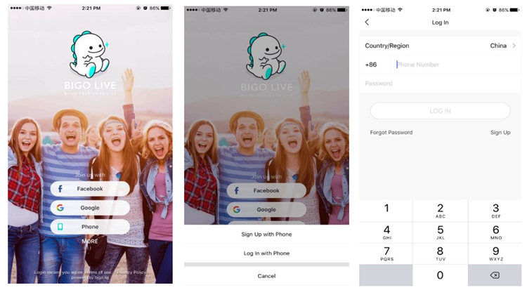 BIGO LIVE Log In